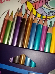 Кольорові олівці Cool for school Metallic тригранні 12 кольорів (CF15168) фото від покупців 7
