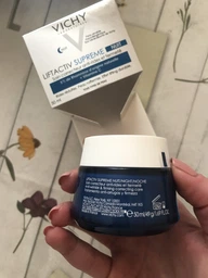 Ночной разглаживающий крем Vichy Liftactiv Hyaluronic Specialist H.A. с гиалуроновой кислотой для коррекции морщин кожи лица 50 мл (3337871322502) фото от покупателей 6