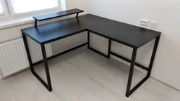 Стіл комп'ютерний кутовий з полицею в стилі Лофт каркас металевий StepLoft Comp-table-162 фото від покупців 13
