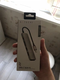 USB-хаб Satechi Aluminum Type-C Slim Multi-Port Adapter 4K V2 Space Gray (ST-SCMA2M) фото от покупателей 9