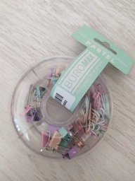 Набір канцелярських принад BUROMAX 5701, Donut Pastel (скріпки, біндери, кнопки), /BM.5701/ фото від покупців 2