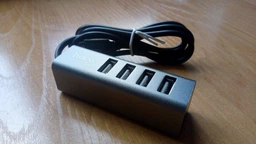 USB-хаб адаптер Hoco HB1 Line Machine Tarnish (5 Вт, 0.8 м, 4 USB) - Темно Серый фото от покупателей 6