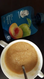 Фруктове пюре Gerber Яблуко та персик з 6 місяців 90 г (7613036345460) фото від покупців 13