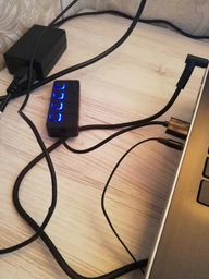 Хаб USB 2.0 4-х портовий Lapara LA-SLED4 Black (LA-SLED4 Black) фото від покупців 16