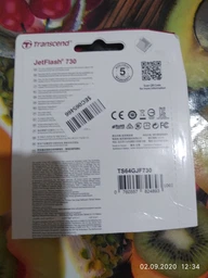 Флеш пам'ять USB Transcend JetFlash 730 128GB USB 3.1 Gen1 White (TS128GJF730) фото від покупців 1