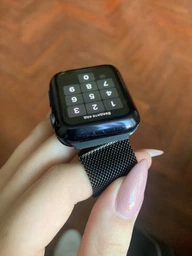 Ремешок Миланская петля GoVern (Milanese Loop) для Apple Watch 42mm/44mm/45mm Black