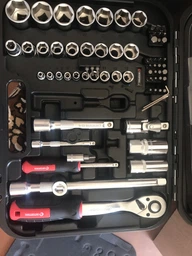 Набір інструментів 73 од.STORM, 1/2",1/4", Cr-V INTERTOOL ET-8073 фото від покупців 8