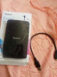 Зовнішній жорсткий диск 2.5" USB 1.0TB Apacer AC233 Black (AP1TBAC233B-S) фото від покупців 5