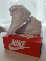 Подростковые высокие кеды для девочки Nike Court Borough Mid 2 (Gs) CD7782-005 35.5 Black/Sunset Pulse-White (194953181180) фото от покупателей 1
