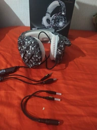 Ігрові навушники ONIKUMA Gaming LED K5 Grey camouflage фото від покупців 2