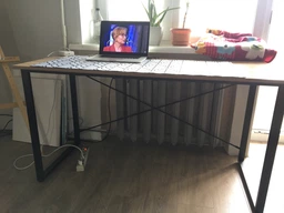 Комп'ютерний стіл Ferrum-decor Дейв 75x140x60 чорний ДСП Дуб Сан-Маріно 16мм фото від покупців 10