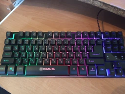 Клавіатура REAL-EL Gaming 8710 TKL Backlit Ukr Black