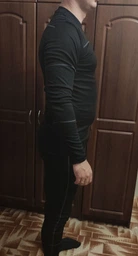 Комплект мужского термобелья Craft Baselayer Set Man 1905332-999975 XS Black DK Grey Melange (7318572958012) фото от покупателей 1