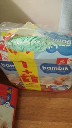 Підгузки дитячі одноразові Bambik Mega MIDI 4-9 кг 90 шт. (4823071642049_43405310) фото від покупців 3