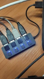 Хаб USB 2.0 4-х портовий Lapara LA-SLED4 Black (LA-SLED4 Black) фото від покупців 15