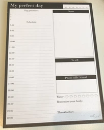 Щоденник планер⬩My perfect day Класик⬩LifeFLUX⬩Daily planner А5⬩62 аркуші⬩чорно-білий