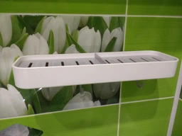 Мыльница клеящаяся двойная MVM BP-11 с крючками Белая (BP-11 WHITE) фото от покупателей 5