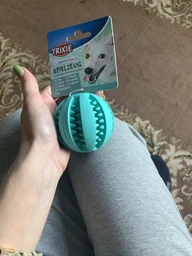 Игрушка для собак Trixie Мяч Denta Fun 7 см, резина фото от покупателей 11