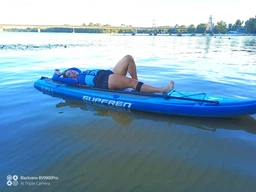 Двухслойная надувная туринговая SUP доска сапборд SurfRen 335i 11.0" фото от покупателей 3