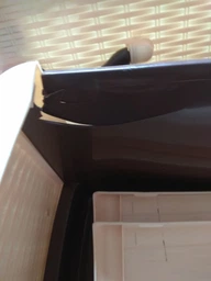 Пластиковый комод на 4 яруси Efe plastics "Стиль" коричневий 90х37х48 см фото от покупателей 8