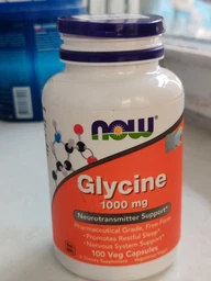 Амінокислота NOW Glycine 1000 mg, 100 вегакапсул фото від покупців 3