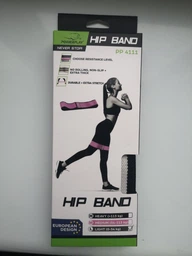 Тканева гумка для фітнесу та спорту PowerPlay 4111 Hip Band L Light Чорна (d_84cm) фото от покупателей 8