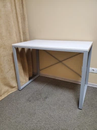 Компьютерный стол Ferrum-decor Дейв 75x100x60 серый ДСП Белое 16мм