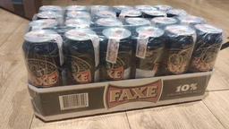 Упаковка пива Faxe Extra Strong світле міцне фільтроване 10% 0.5 л х 24 шт. (5741000007624)