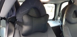 Подушка Автомобільна під Шию ComfortLine на Підголовник Екошкіра Чорна фото від покупців 2