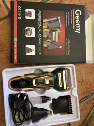 Профессиональный Триммер 10 В 1 Geemy Precision Trimmer Машинка для стрижки волос с насадками для бороды, носа и ушей фото от покупателей 10