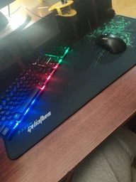 Коврик игровая поверхность Razer Goliathus 90х40 см рейзер Черно-зеленый фото от покупателей 5