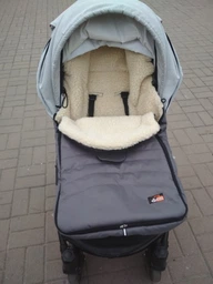 Зимний конверт-чехол на овчине в коляску,на санки For Kids Maxi (Красный)