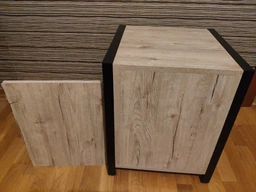 Тумба універсальна Ferrum-decor Вів'єн 3 50x41x40 чорний ДСП Дуб Сонома 16мм (XK00148) фото від покупців 1