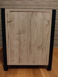 Тумба універсальна Ferrum-decor Вів'єн 3 50x41x40 чорний ДСП Дуб Сонома 16мм (XK00148) фото від покупців 5