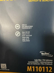 Фильтр салона VAG; DENCKERMANN (M110112) угольный (1H0819644B) фото от покупателей 2