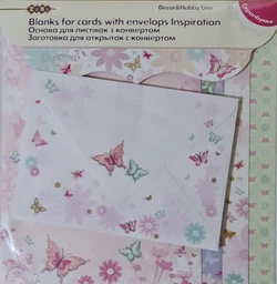 Набір заготовок для листівок з кольоровими конвертами ZiBi Kids Line Inspiration 10.5 x 14.8 см (ZB.18222-AD) (4823078907189)