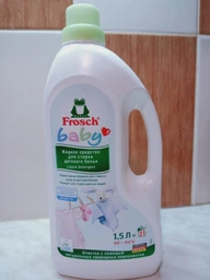 Жидкое средство для стирки детского белья Frosch Baby 1.5 л (4009175940391/4009175924087) фото от покупателей 19