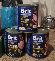 Brit Premium Chicken with Hearts Консервы для собак с курицей и куриными сердцами, 400 г фото от покупателей 2