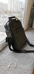Сумка планшет через плечо мужская из натуральной кожи Laras K108859-brown Коричневая (ROZ6400008846) фото от покупателей 8