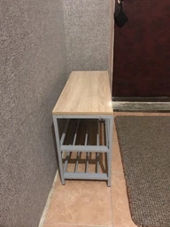 Банкетка універсальна Ferrum-decor Слайм 45x63x26 сірий ДСП Дуб Сонома 16мм (XK00016) фото від покупців 3
