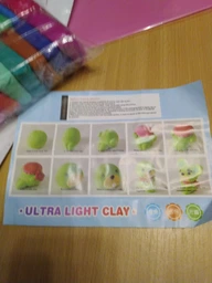 Воздушный пластилин Super Light Clay 36 цветов с доской набор фото от покупателей 8