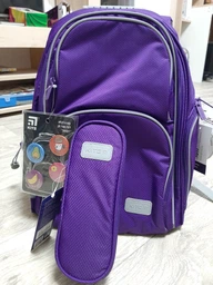 Рюкзак полукаркасный школьный Kite Education Smart для девочек 38 x 28 x 15 см 16-25 л Фиолетовый (K19-702M-2)