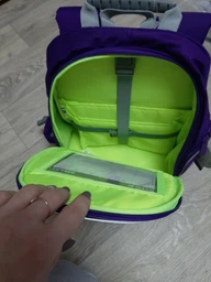 Рюкзак полукаркасный школьный Kite Education Smart для девочек 38 x 28 x 15 см 16-25 л Фиолетовый (K19-702M-2) фото от покупателей 1