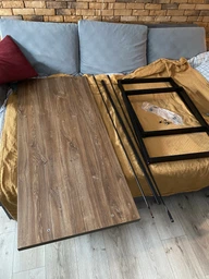 Компьютерный стол Ferrum-decor Дейв 75x100x60 черный ДСП Дуб Сонома 32мм фото от покупателей 3