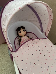 Коляска для ляльки Smoby Toys Baby Nurse Прованс Модерн люлька, з кошиком (254103) (3032162541036) фото від покупців 13