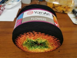 Турецкая пряжа для вязания YarnArt Flowers (фловерс) летняя пряжа 256