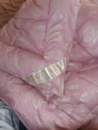 Одеяло DOTINEM ROSALIE искусственный лебяжий пух 145х210 см розовое (211076-3-48648162) фото от покупателей 3
