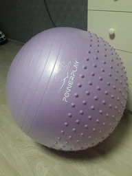 М'яч для фітнесу PowerPlay 4003 75 см Light-purple фото від покупців 9