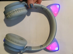 Беспроводные LED наушники с кошачьими ушками Fingertime BT028C Purple(JBT028CPurple) фото от покупателей 5