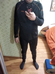 Термобілизна флісова Norfin Winter Line Gray чоловіча (1-й,2-й шар) сіра розмір XXL 3036005-XXL (72677) 3036005-XXL фото від покупців 13